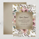 Search for floral open house invitations Rustic