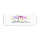Search for purple rose return address labels Floral