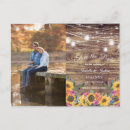 Search for mason jar save the date postcards Sunflowers