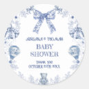 Search for rocking horse baby shower stickers Toile de jouy