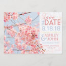 Search for cherry blossom save the dates Blue
