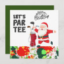 Search for golf christmas invitations Santa