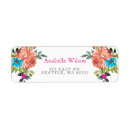Search for pink orange floral return address labels Summer