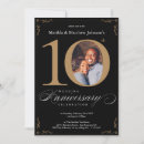Search for 10 year anniversary party invitations Elegant