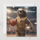 Search for funny basketball birthday cards Player