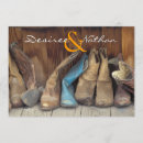 Search for cowboy boots wedding invitations Barn