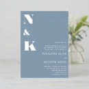 Search for dusty blue and silver wedding invitations Simple