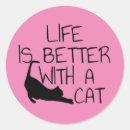 Search for life is better with cats stickers Pet