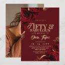 Search for womans gold black red birthday invitations Floral