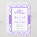 Search for purple princess baby shower invitations Cute