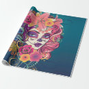 Search for sugar skull wrapping paper Floral