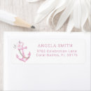 Search for pink nautical baby shower return address labels Watercolor