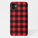 Search for red checks iphone cases Red and black