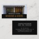 Search for windows and doors business cards Construction