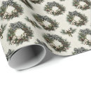 Search for christmas wreath wrapping paper Rustic