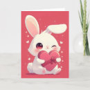 Search for cute rabbit valentines day cards Red