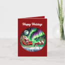 Search for northern lights christmas cards Santa