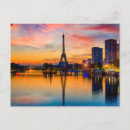 Search for eiffel tower at sunset postcards City