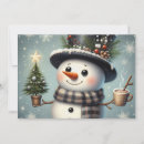 Search for cute snowman christmas cards Whimsical