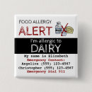 Search for dairy allergy badges Alert