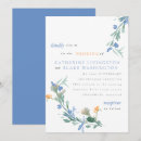 Search for blue and orange wedding invitations Floral