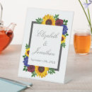Search for sunflower wedding signs Navy blue