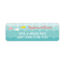 Search for fish return address labels Baby shower