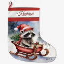 Search for raccoon christmas stockings Racoon