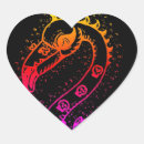 Search for flamingo heart stickers Black