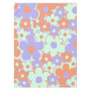 Search for orange and blue tablecloths Daisies