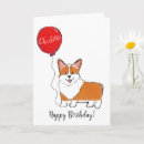 Search for corgi puppy birthday cards For her