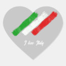 Search for italy heart stickers Bandiera