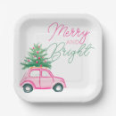 Search for pink christmas paper plates Merry