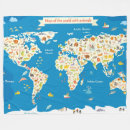 Search for world map blankets Nature