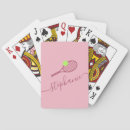 Search for tennis playing cards Pink