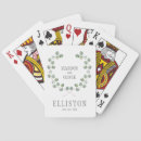 Search for wedding playing cards Floral wreath