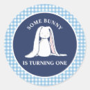 Search for blue and white rabbit stickers For kids