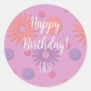Search for polka dot happy birthday stickers For kids