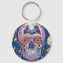Search for skull tattoo key rings Blue