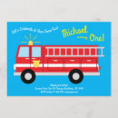 Search for fireman 1st birthday invitations First