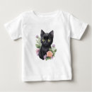 Search for black cat baby shirts Kitty