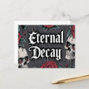 Search for skull illustration postcards Gothic