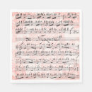 Search for vintage sheet music napkins Antique