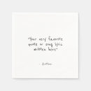Search for quote napkins Create your own