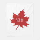 Search for canada maple leaf blankets Red