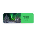 Search for northern lights return address labels Winter