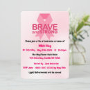 Search for breast cancer pink ribbon invitations Support