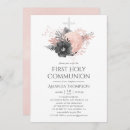 Search for grey first communion invitations Floral