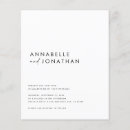 Search for modern simple black and white wedding invitations Stylish