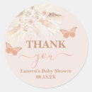 Search for butterfly thank you tag stickers Floral